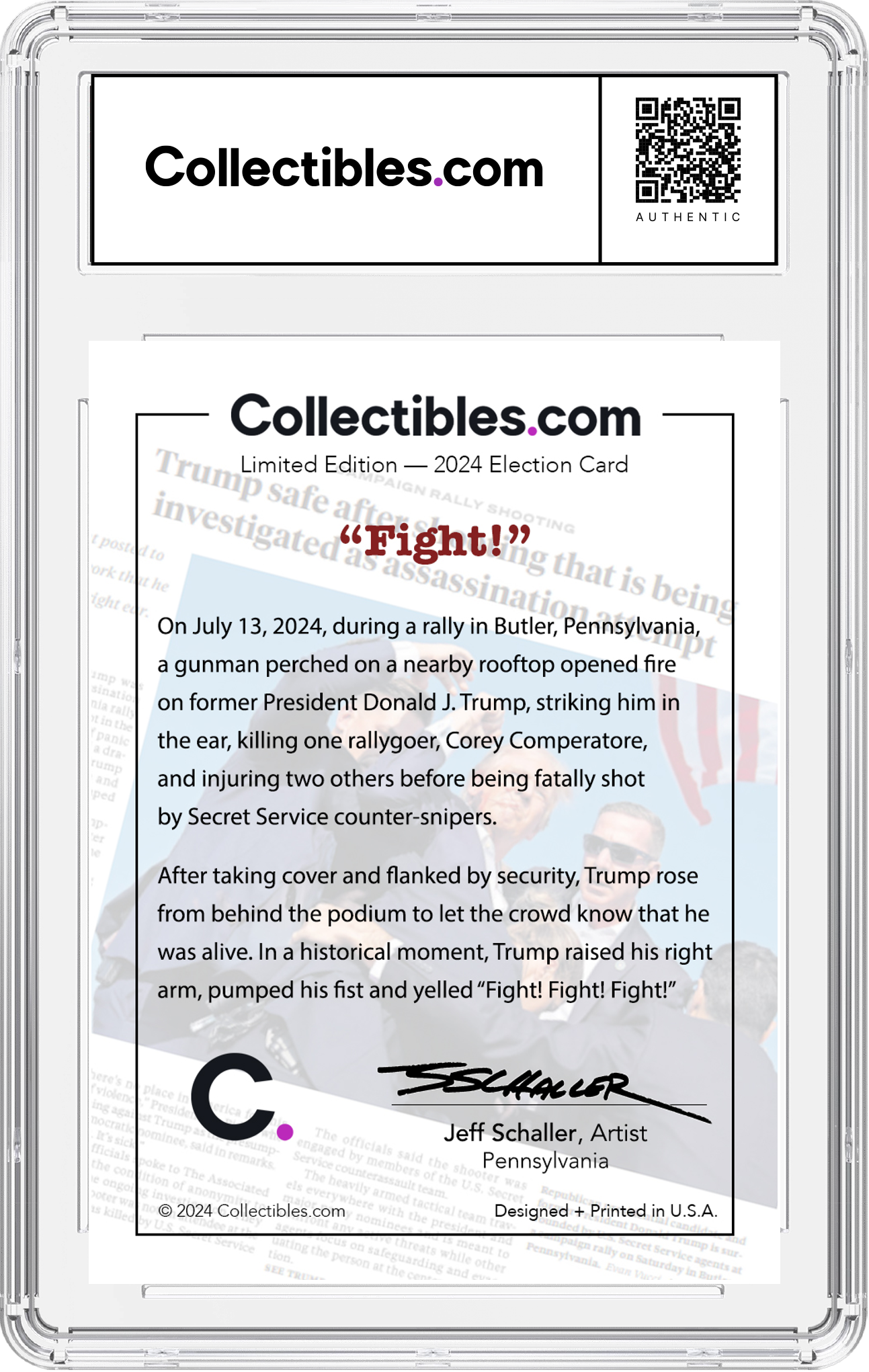 Donald J. Trump "Fight!" - Collectors Edition