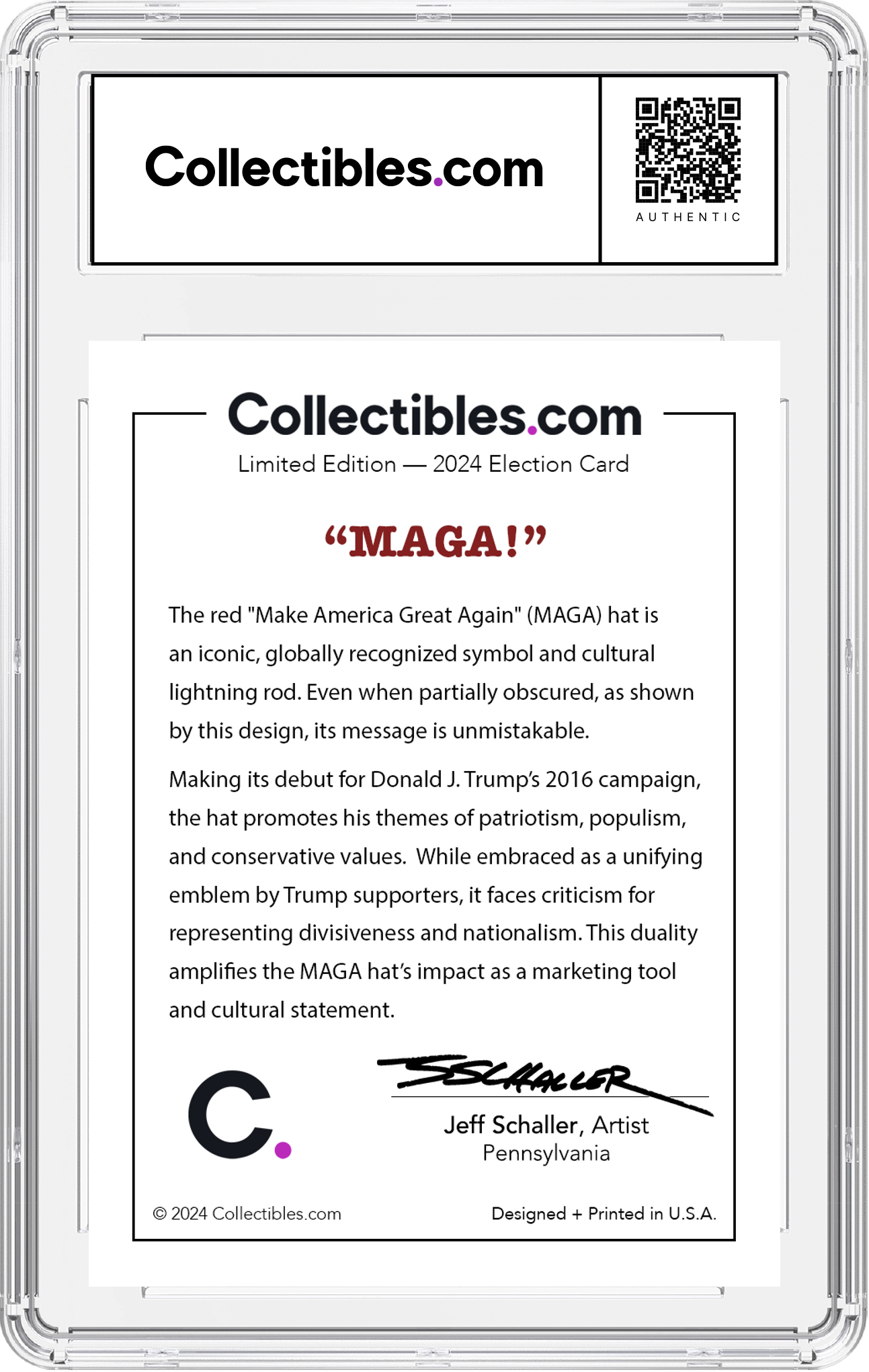 Donald J. Trump "MAGA" - Collectors Edition