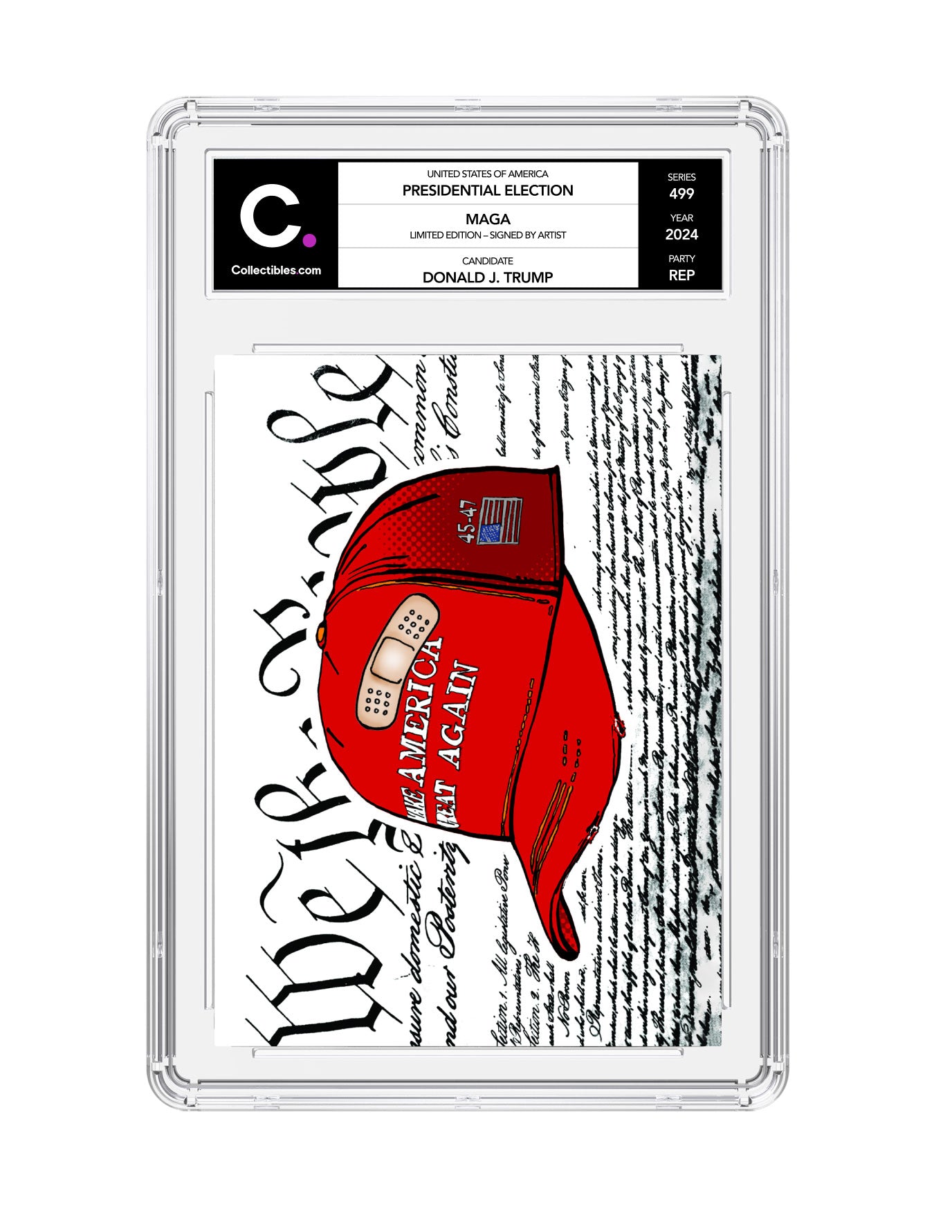 Donald J. Trump "MAGA" Limited Edition - Hand-Signed by Artist